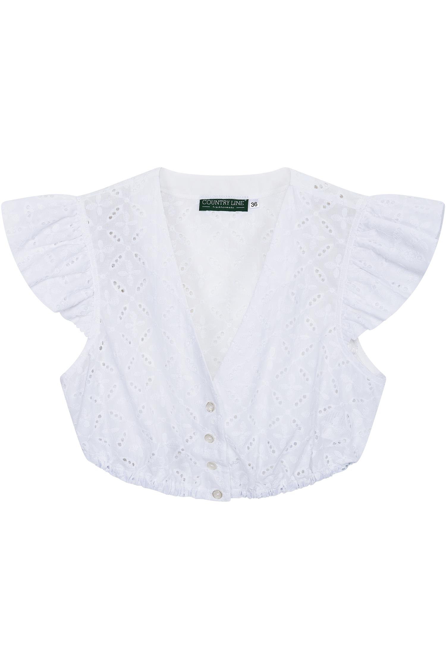 Country Line Dirndlbluse in Weiß